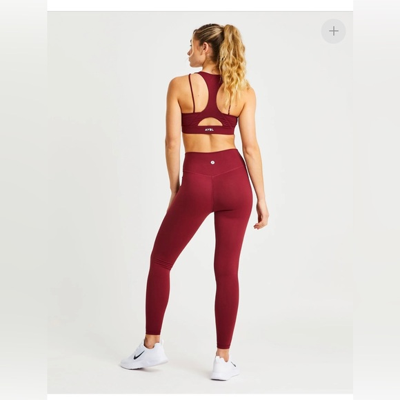 AYBL CORE SPORTS BRA BURGUNDY SMALL - Picture 4 of 7